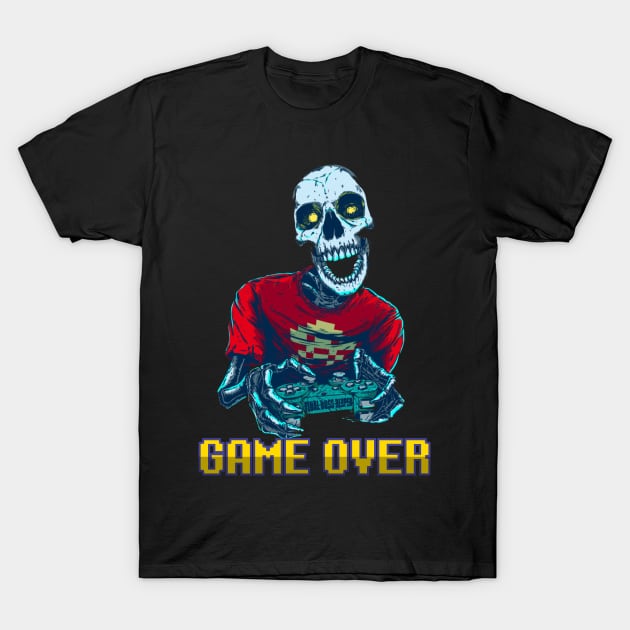 Skeleton Game over T-Shirt by Dress Wild
